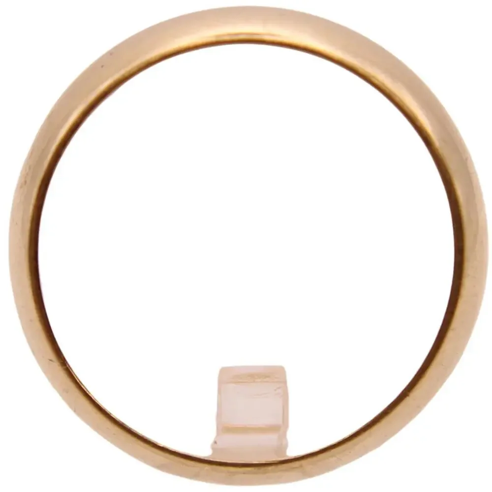 *SOLD* Vintage 14kt Yellow Gold Polished Wide Cigar Band Engraved Ring - Picture 7 of 9